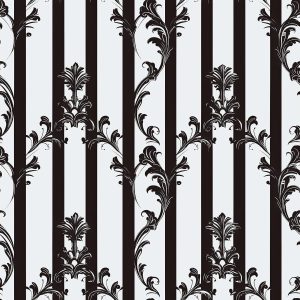 FLFK Striped Peel and Stick Wallpaper, Black and White, 16in x 128in, for Walls, Kitchen, Bathroom, Bedroom, Living Room, Dining Room, Office, Home Decor